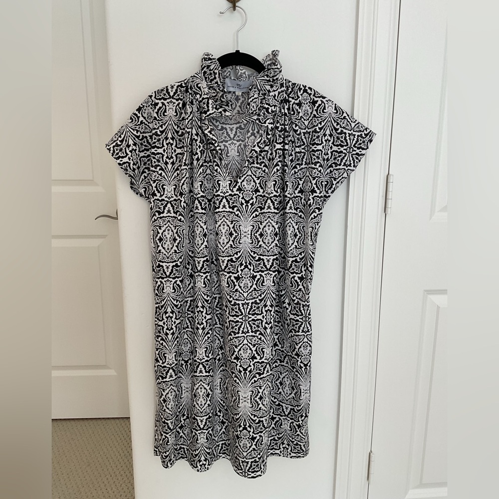 Never A Wallflower black and white print dress